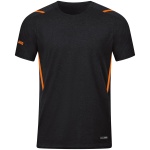 JAKO Sport-Tshirt Challenge - Polyester-Stretch-Jersey schwarz/orange Jungen